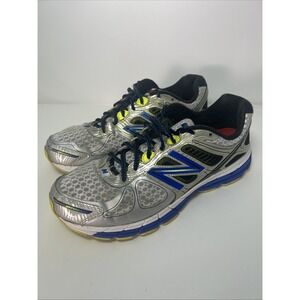 New Balance 860 V4 Running Shoes, Men's Size 13 Gray/Blue/Yellow M860SB4